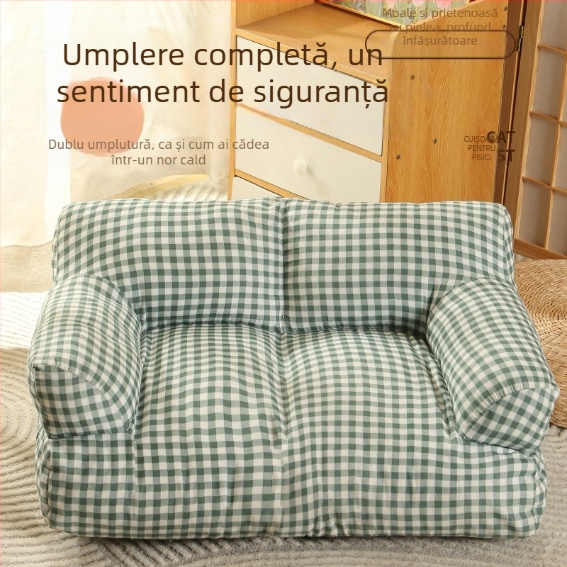 Cuib de pisică Four Seasons Universal Hot Kennel Pet Sofa Drăguț îngroșat Pet Pernă Câine Pisică Furnituri En-gros