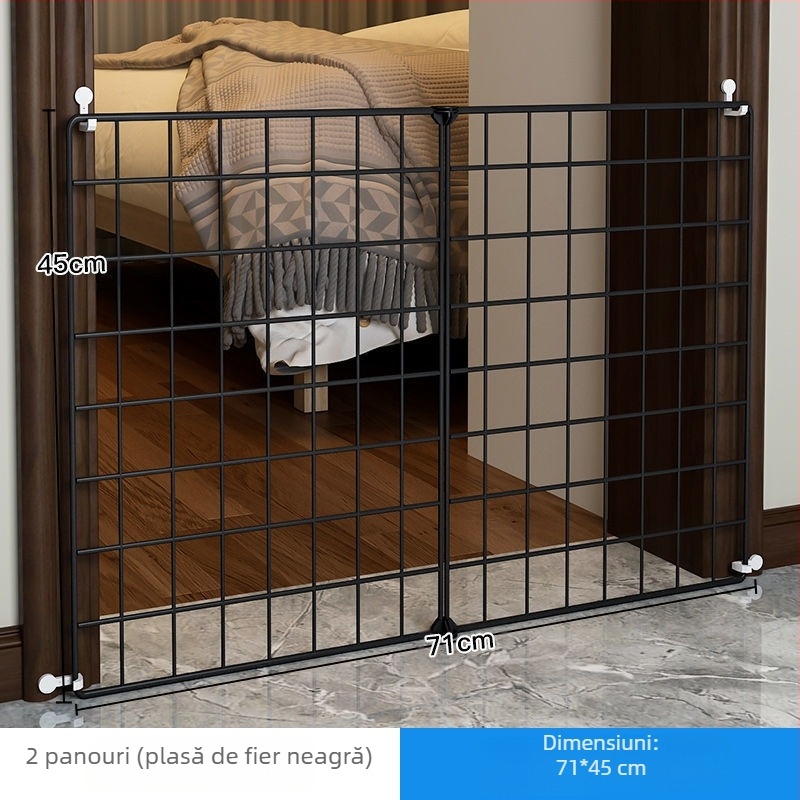 Gard pentru câini, gard pentru interior și gospodărie, pentru câini mici, gard pentru iepuri de pluș, izolare pentru animale de companie, ușă, gard pentru pisici, cușcă anti-evadare