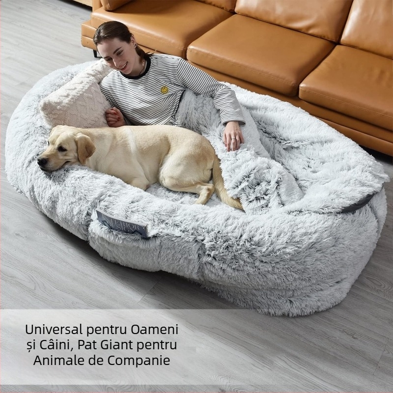 Fabrica transfrontalieră de canisă pentru câini umani furnizează direct pat gigant pentru câini cu canină, detașabil și lavabil, cu burete, canapea leneșă, saltea pentru animale de companie