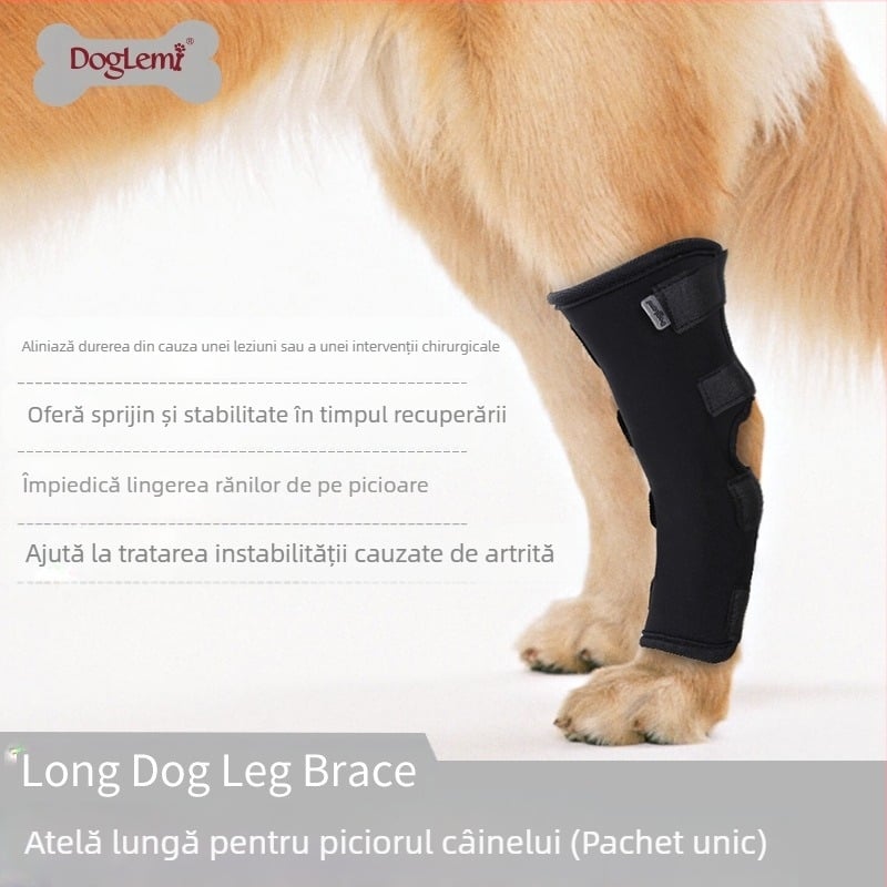 Protecție pentru picioare de câine, curea de recuperare fixă, teacă pentru picioare de câine, articole pentru animale de companie, anti-lins, inflamație articulară ușoară, leziuni la picioare, articole pentru animale de companie