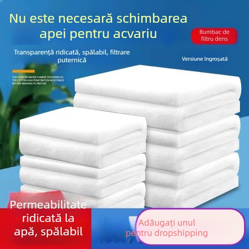 Filtru pentru acvariu din bumbac, filtru special de purificare de înaltă densitate, plasă de filtrare pentru acvariu, cultură de pești, filtru special din bumbac, material filtrant pentru acvariu