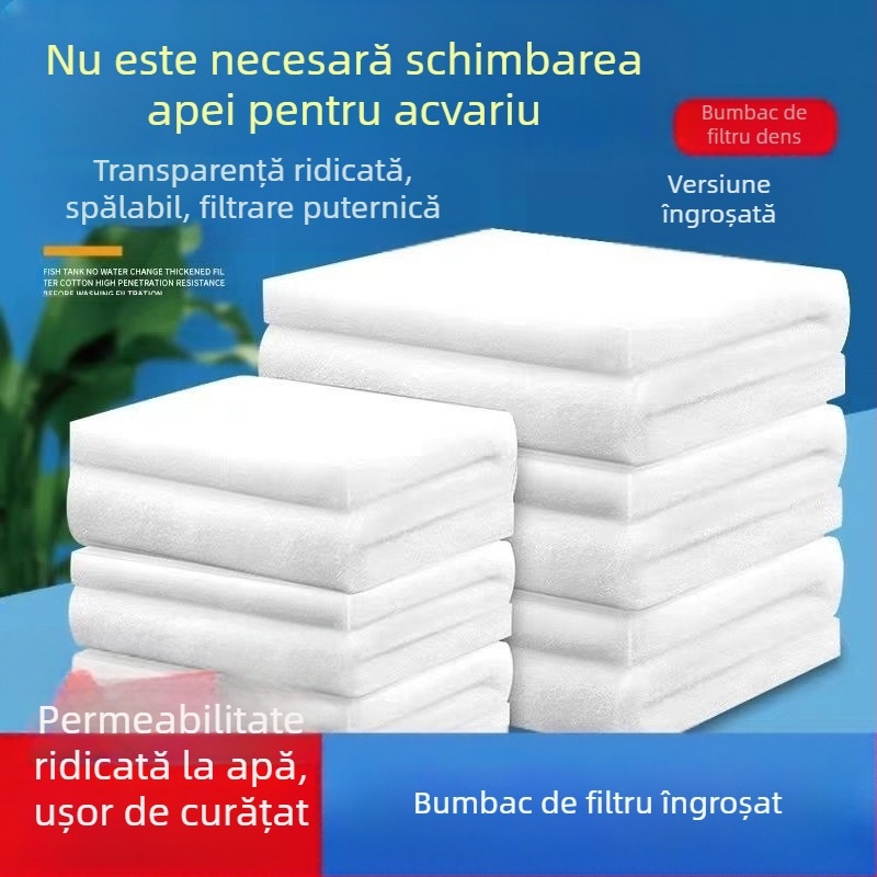 Filtru pentru acvariu din bumbac, filtru special de purificare de înaltă densitate, plasă de filtrare pentru acvariu, cultură de pești, filtru special din bumbac, material filtrant pentru acvariu