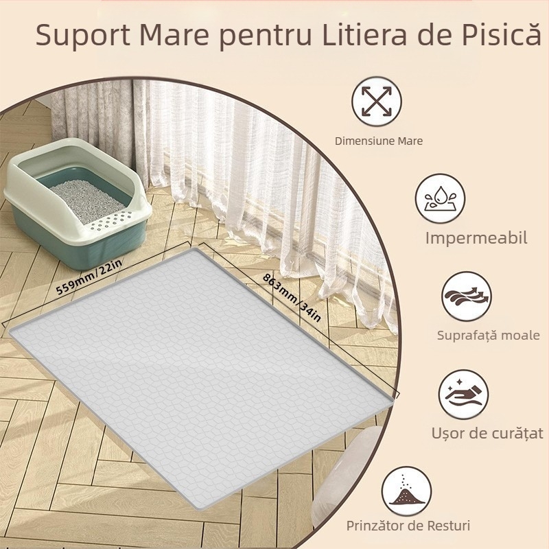 Pet podea covor impermeabil anti-urină pisică covor câine dormit covor anti-scoatere mare silicon pisică așternut covor câine cușcă pad Placemat