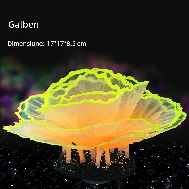 Acvariu decorațiuni ornamente pește rezervor amenajare a teritoriului coral simulare salată verde coral luminos lume subacvatică peisaj mic