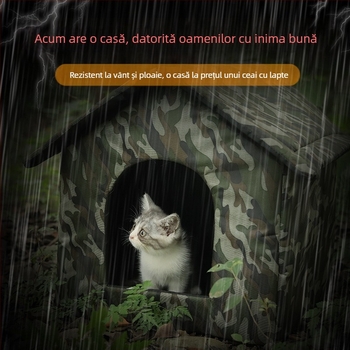 Furnizare directă din fabrică de cuiburi pentru pisici de iarnă, cuiburi pentru pisici și câini vagabonzi de exterior, detașabile și lavabile, livrare directă dintr-o singură bucată, cuiburi pentru pisici exclusive transfrontaliere