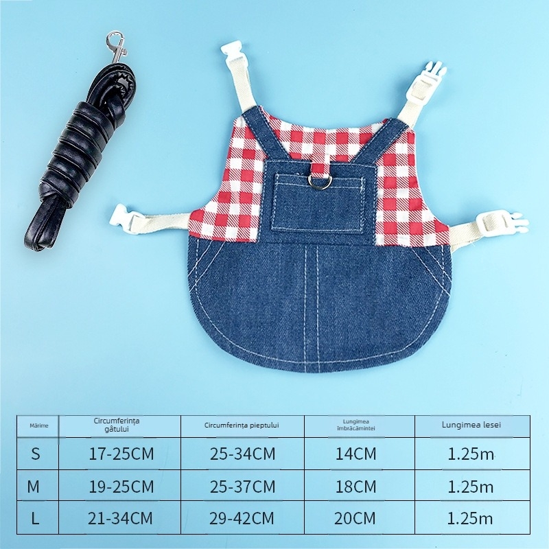 Lesă pentru iepuri de companie, lesă cu urechi căzute, accesorii vestimentare pentru iepuri pitici, iepure pentru pui de iepure, lesă din denim pentru îmbrăcăminte, iepure