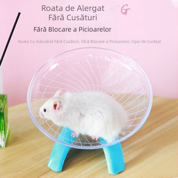 Hamster rulează disc ax Golden Bear zburător farfurie alergare consumabile transparent alergător jucărie 18CM dimensiune animal de companie bandă de alergare silențioasă