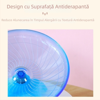 Hamster rulează disc ax Golden Bear zburător farfurie alergare consumabile transparent alergător jucărie 18CM dimensiune animal de companie bandă de alergare silențioasă