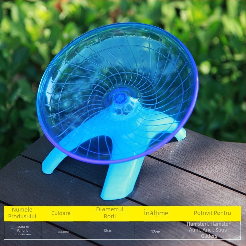 Hamster rulează disc ax Golden Bear zburător farfurie alergare consumabile transparent alergător jucărie 18CM dimensiune animal de companie bandă de alergare silențioasă