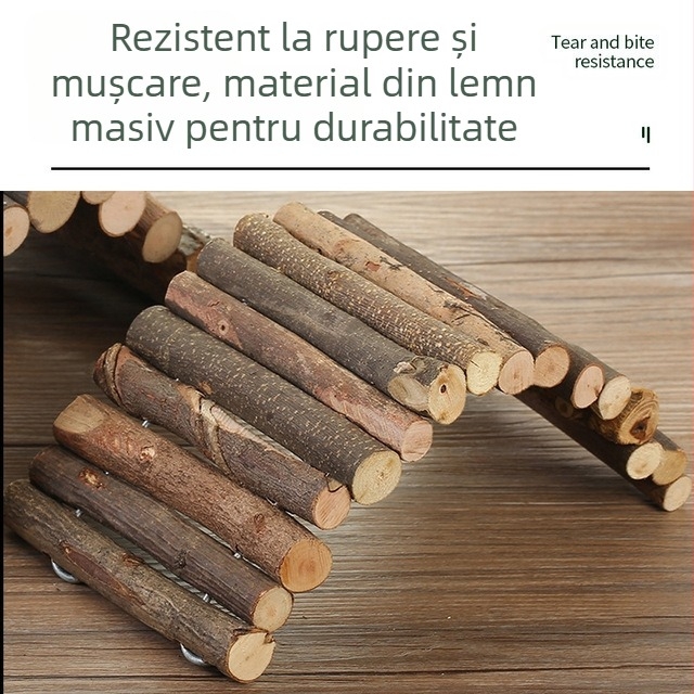 Hamster Arici Urs de Mătase Aurie Porcușor de Guineea Totoro Jucărie Mică Produse de Peisaj En-gros Despărțire Casă Scară Gard din Lemn