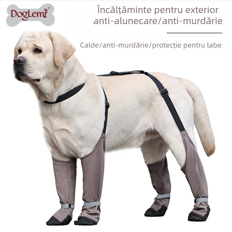 Încălțăminte pentru câini, anti-murdar, anti-cădere, curele, încălțăminte caldă pentru câini Golden Retriever, articole pentru animale de companie, anti-murdarire, anti-artefacte la ieșirea în oraș