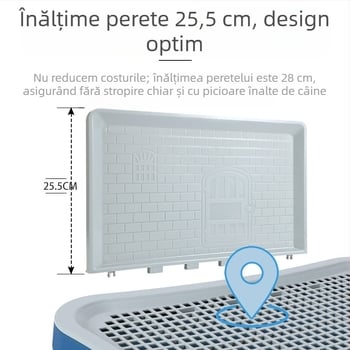 Toaletă pentru câini populară transfrontalieră pentru câini de talie mică și mijlocie, urinal extra mare, urinal, bazin cu nisip, artefact pentru caca, articole pentru animale de companie