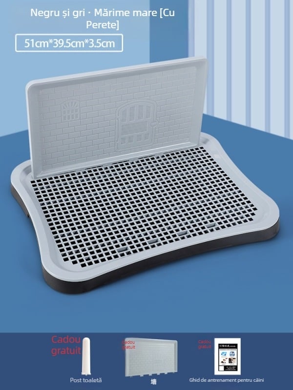 Toaletă pentru câini populară transfrontalieră pentru câini de talie mică și mijlocie, urinal extra mare, urinal, bazin cu nisip, artefact pentru caca, articole pentru animale de companie