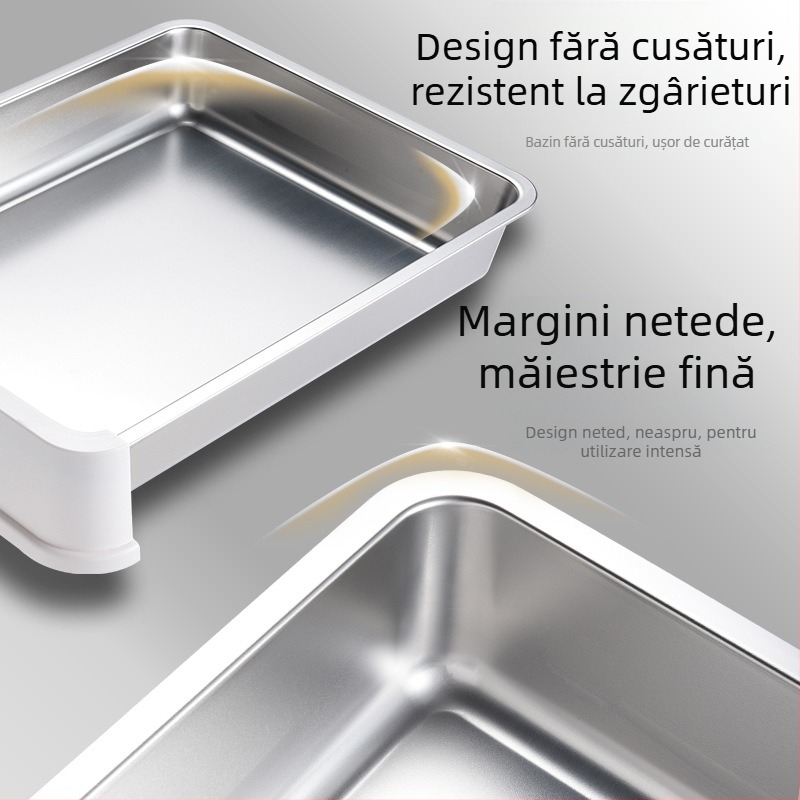 Litiera pliabilă din oțel inoxidabil, cu deschidere spre exterior, rezistentă la stropire, complet închisă, pentru toaletă pentru pisici, cu sertar mare