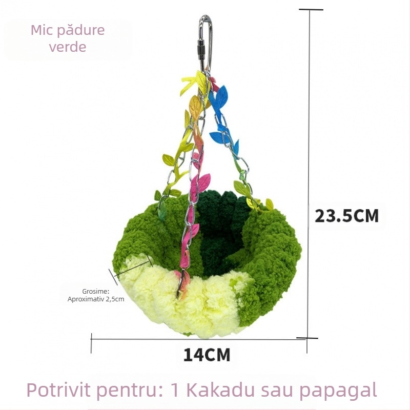 Cuib de pasăre cald papagal cuib leagăn cuib leagăn special agățat hamac agățat cuib de dormit pluș cuib de pasăre nou