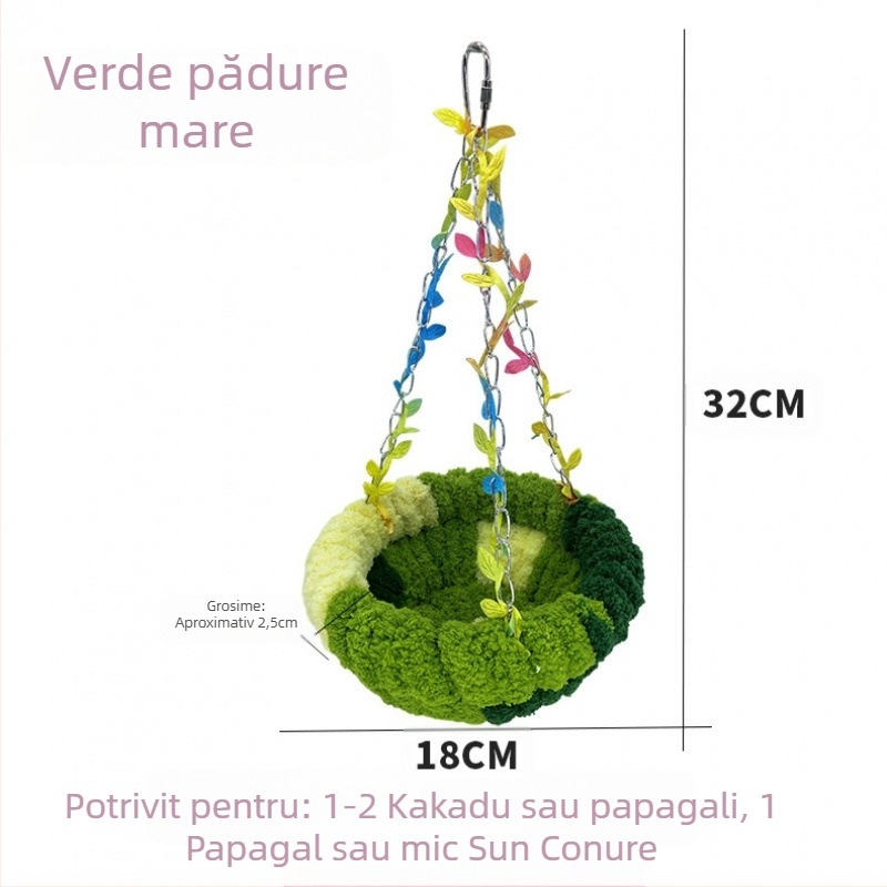 Cuib de pasăre cald papagal cuib leagăn cuib leagăn special agățat hamac agățat cuib de dormit pluș cuib de pasăre nou