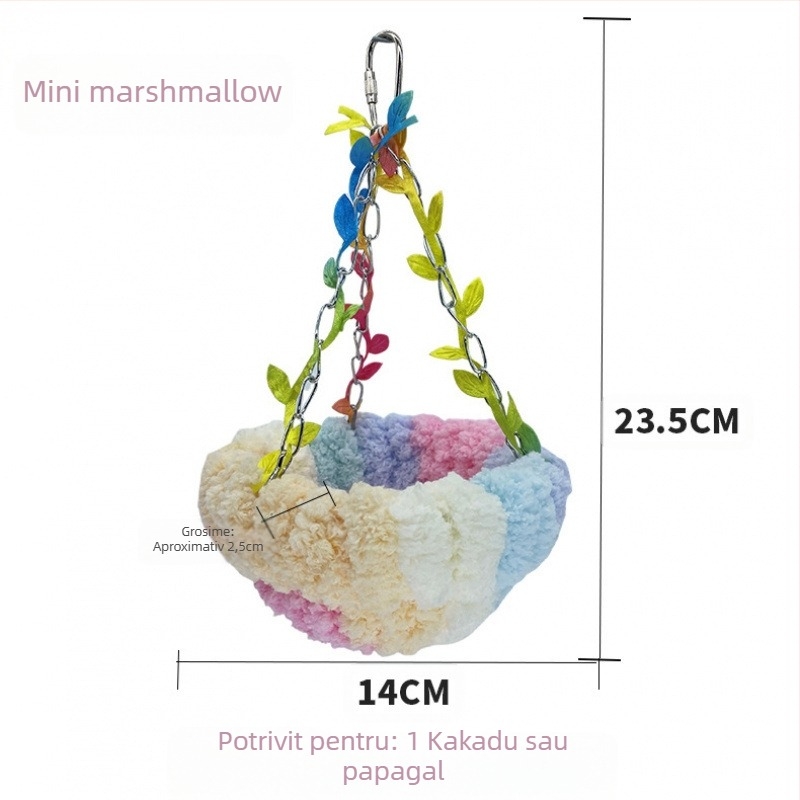 Cuib de pasăre cald papagal cuib leagăn cuib leagăn special agățat hamac agățat cuib de dormit pluș cuib de pasăre nou