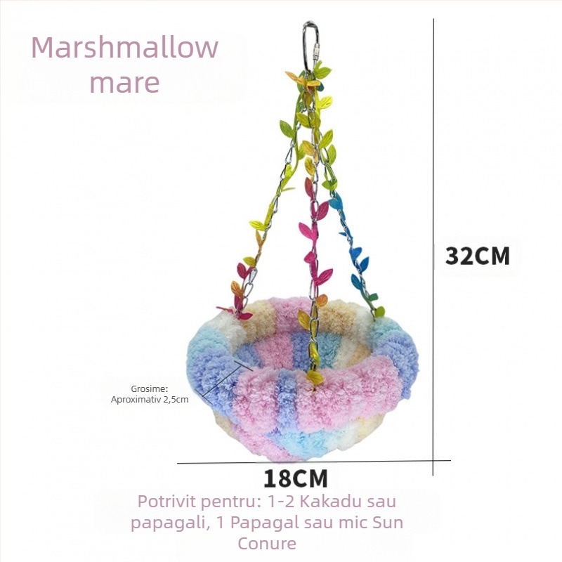 Cuib de pasăre cald papagal cuib leagăn cuib leagăn special agățat hamac agățat cuib de dormit pluș cuib de pasăre nou