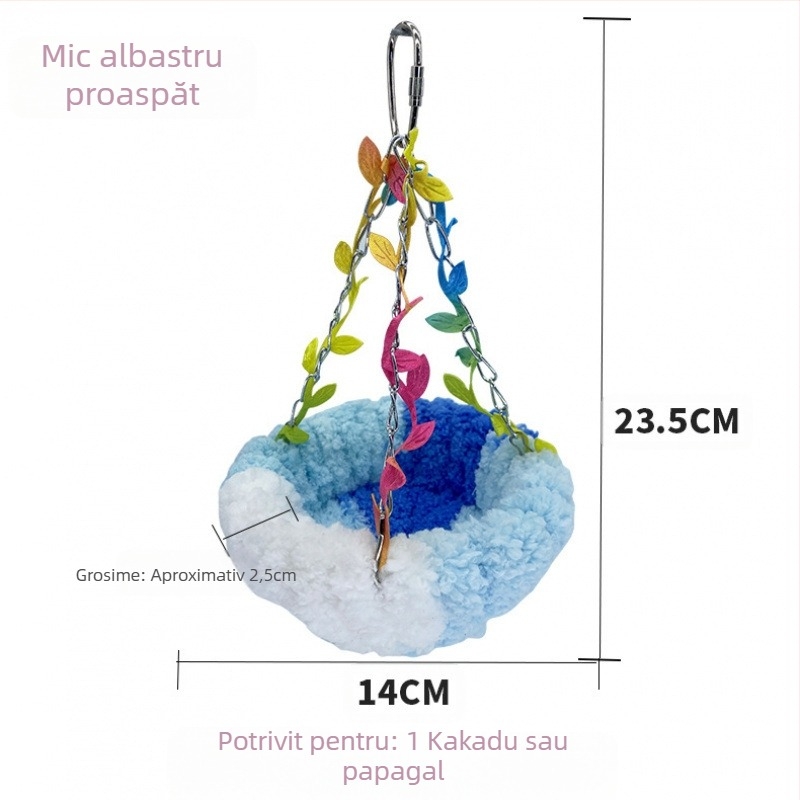 Cuib de pasăre cald papagal cuib leagăn cuib leagăn special agățat hamac agățat cuib de dormit pluș cuib de pasăre nou