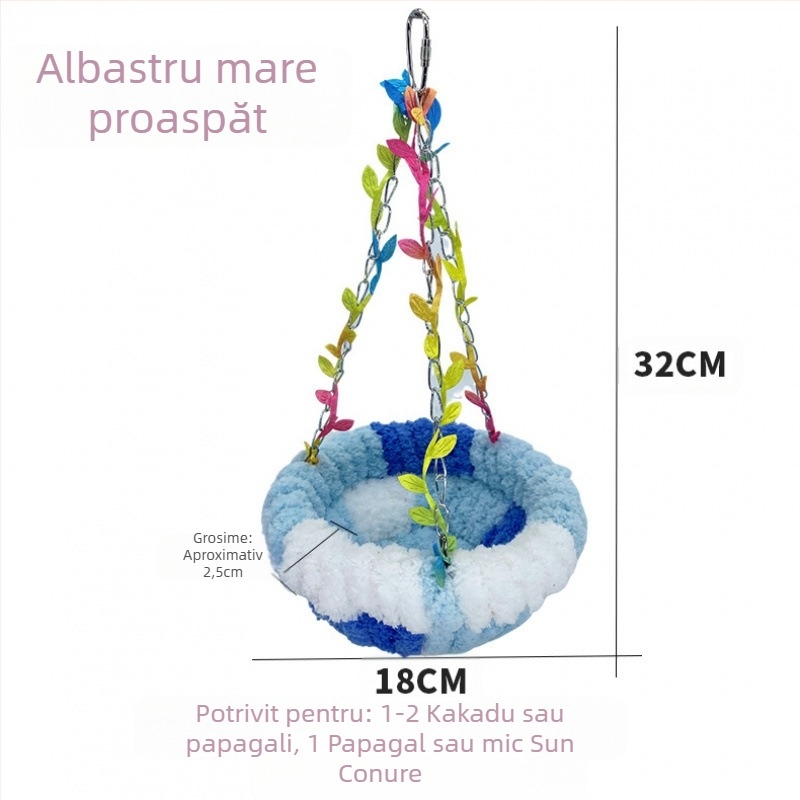 Cuib de pasăre cald papagal cuib leagăn cuib leagăn special agățat hamac agățat cuib de dormit pluș cuib de pasăre nou
