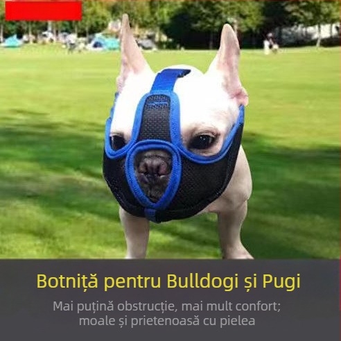 Set de gură anti-mușcături anti-mâncat nou, set de gură anti-mușcături, set de gură Bulldog pentru câini, set de gură Bago, mască respirabilă cu gură scurtă
