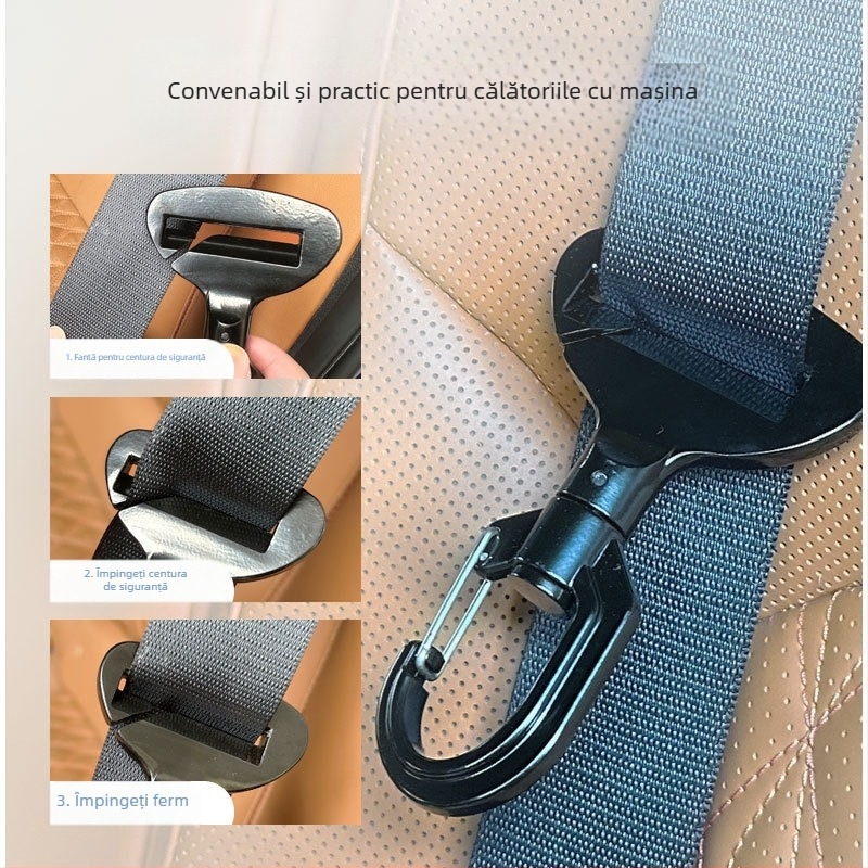 Cataramă de siguranță auto Amazon pentru animale de companie, cataramă de siguranță auto pentru câini, cârlig de siguranță anti-interferențe pentru călătorii pe distanțe lungi