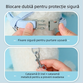 Vestă nouă cu frânghie de tracțiune pentru câini, stil floare, curea de piept pentru cățeluș, curea de piept pentru animale de companie, articole pentru animale de companie en-gros