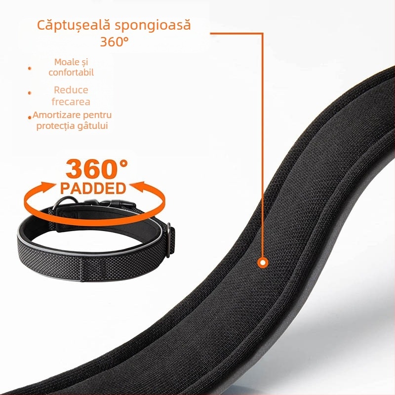Zgardă reflectorizantă din nailon pentru animale de companie, curea din frânghie, zgardă pentru câini, Feida, zgardă populară pentru câini de la Amazon, en-gros