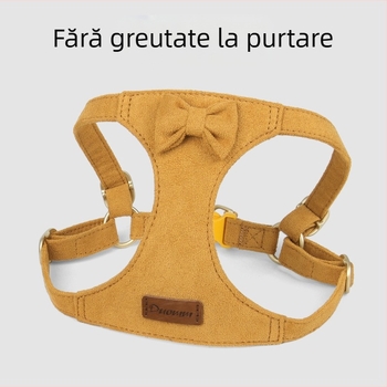Set ham de piept pentru câini și lesă, ham de piept ușor cu înfășurare de 360° pentru câini mici, plăcut la atingere