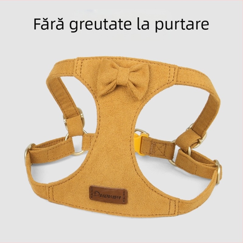 Set ham de piept pentru câini și lesă, ham de piept ușor cu înfășurare de 360° pentru câini mici, plăcut la atingere