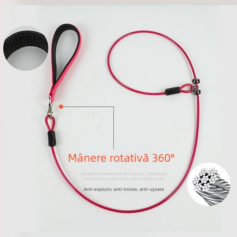 Coarda de tracțiune pentru câini, coarda P integrată, rezistentă la explozie, lanț Chong P, coarda de mers pe jos pentru câini Shoushou, coarda generală pentru câini mici, medii și mari