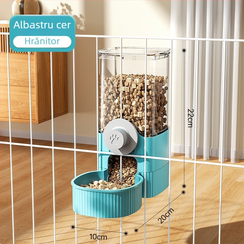 Pisică agățat animal de companie adăpător câine adăpător provizii agățat cușcă câine bazin pisică bol automat alimentator