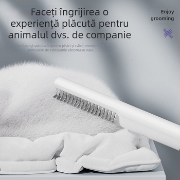 Pieptene descurcător pentru animale de companie, pentru câini mici de pluș și Golden Retriever, pieptene pentru năpârlirea pisicilor în stoc pentru îndepărtarea blănii libere