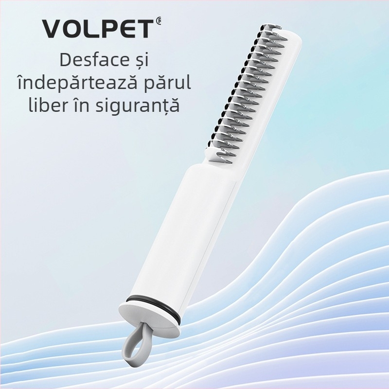 Pieptene descurcător pentru animale de companie, pentru câini mici de pluș și Golden Retriever, pieptene pentru năpârlirea pisicilor în stoc pentru îndepărtarea blănii libere