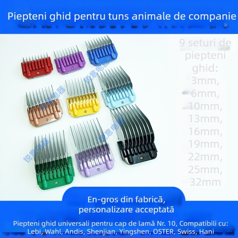 Pentru Walleby Andis Gentry Pet ras tuns electric Caliper Set tuns electric Limit pieptene accesorii