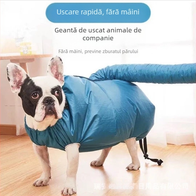 Cutie de uscare pentru animale de companie, cu suflare a părului pentru câini mari, uscător de artefacte, uscător de păr de uz casnic, suflare a părului cu artefacte, baie fixă cu sac Golden Retriever