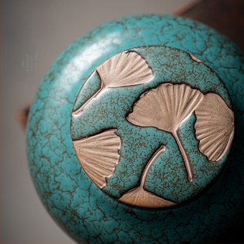 Borcan mare de ceai din ceramică de uz casnic, sigilat, din gresie vintage, rezistent la umiditate, pentru depozitarea ceaiului, cutie de ambalare pentru ceai Pu'er