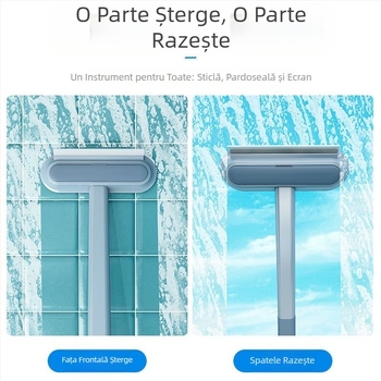Perie ecran fereastră perie de uz casnic răzuitor de sticlă fereastră artefact dublu față perie de îndepărtare a părului instrument de curățare perie ecran perie