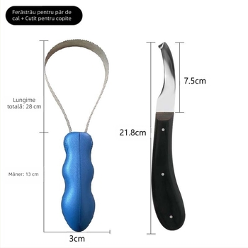 Cuțit de tăiat potcoave pentru cai, reparații vite, cai de fermă, reparații ascensiuni pentru cai, vite, creșterea animalelor, cuțit de reparat potcoave pentru animale