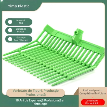 Furcă mare din paie din plastic ABS pentru grădină, furcă din paie din plastic pentru casă de cal, furcă din paie pentru inel de cal