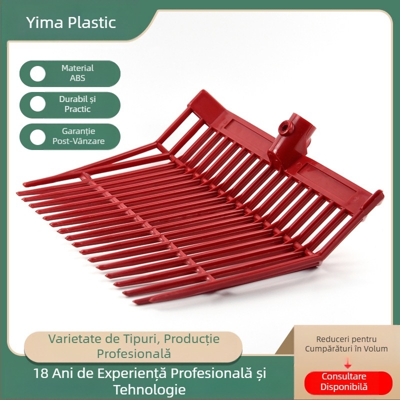 Furcă mare din paie din plastic ABS pentru grădină, furcă din paie din plastic pentru casă de cal, furcă din paie pentru inel de cal