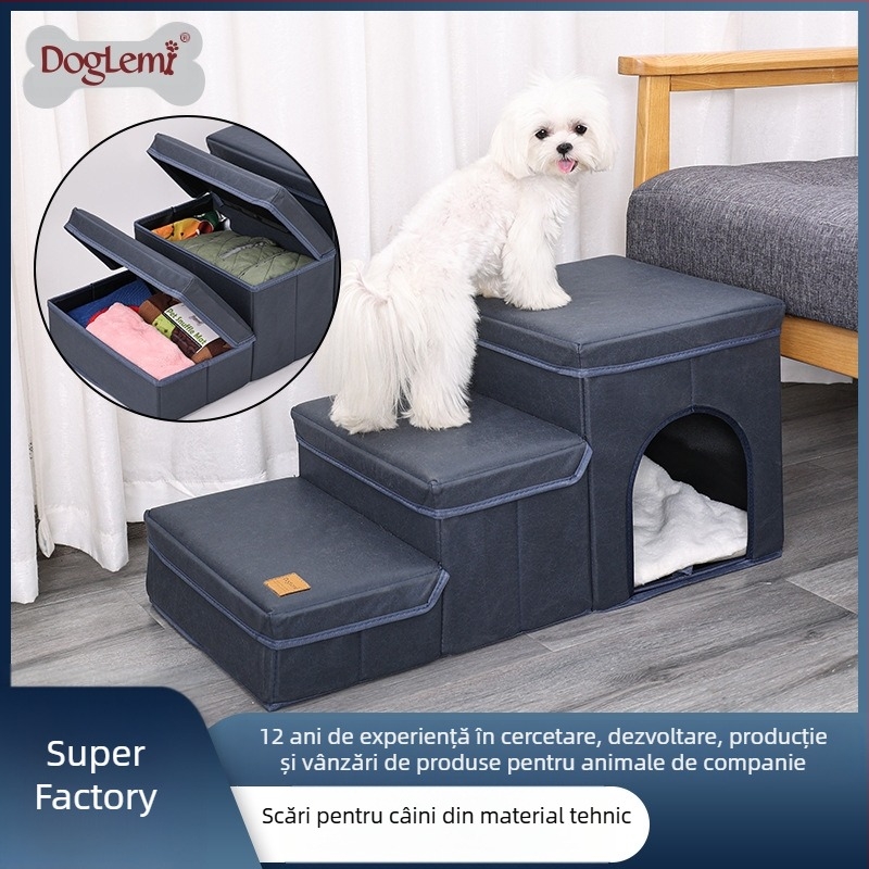 Scară pentru câini de companie, pliabilă, pentru depozitare, cușcă, pentru câini, cățărătoare, trepte, scări pentru animale de companie, consumabile pentru animale de companie