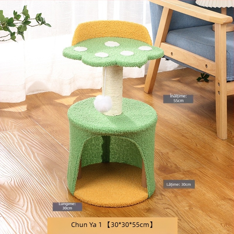 Jucărie pentru pisoi, cuib de pisică, șlefuit, provizii pentru pisici, Rongzhu Sisal Shengbang, suport pentru cățărat pentru pisici, gheare mici, placă de zgârietură pentru pisici integrată