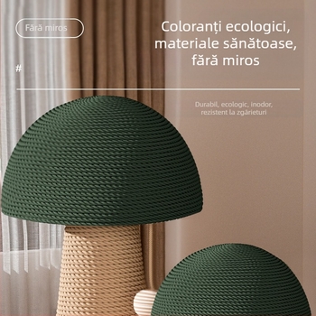 Placă de zgârieturi pentru pisici, rezistentă la uzură, coloană cu gheare fără ciobituri, verticală, din sisal, rezistentă la zgârieturi, jucărie pentru pisici, auto-reliefuire, suport pentru cățărat pentru pisici integrat