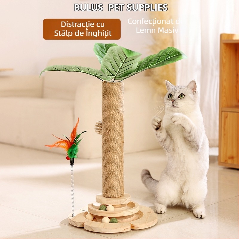 Suc vertical de cocos din sisal natural, suc de cocos, copac de cocos, suport pentru cățărat pentru pisici, suport pentru cățărat pentru pisici, coloană de prindere pentru pisici, platformă de sărituri pentru pisici, copac pentru pisici, jucărie pentru ani