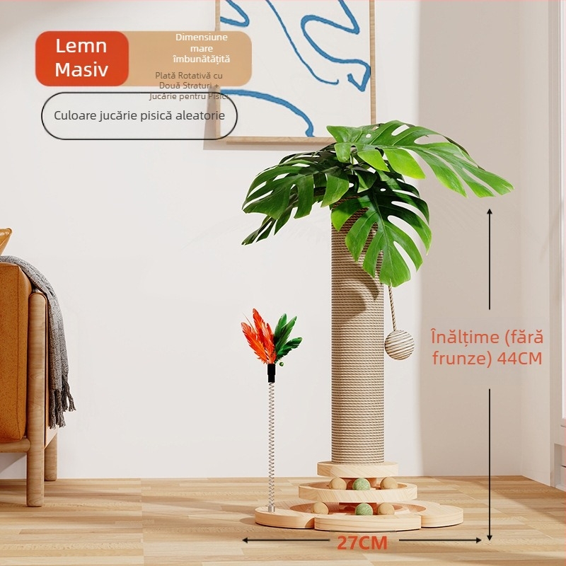 Suc vertical de cocos din sisal natural, suc de cocos, copac de cocos, suport pentru cățărat pentru pisici, suport pentru cățărat pentru pisici, coloană de prindere pentru pisici, platformă de sărituri pentru pisici, copac pentru pisici, jucărie pentru ani