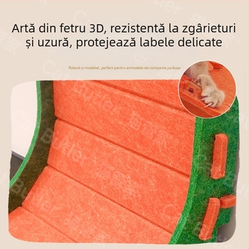 Placă verticală de zgâriat pentru pisici, tip L, cuib de pisică din pâslă, integrat, rezistentă la uzură, fără firimituri, cu gheare de pisică, artefact de șlefuit, placă extra mare pentru gheare de pisică