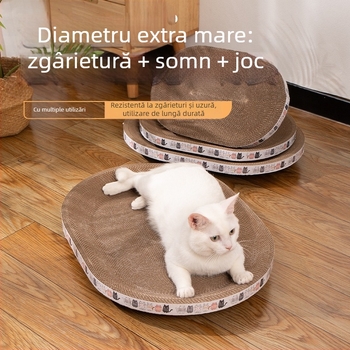 Placă de zgârieturi pentru pisici, bol rezistent la zgârieturi, cuib de pisici, rotund oval oval, bazin de zgârieturi pentru pisici, jucărie pentru pisici în stoc, en-gros