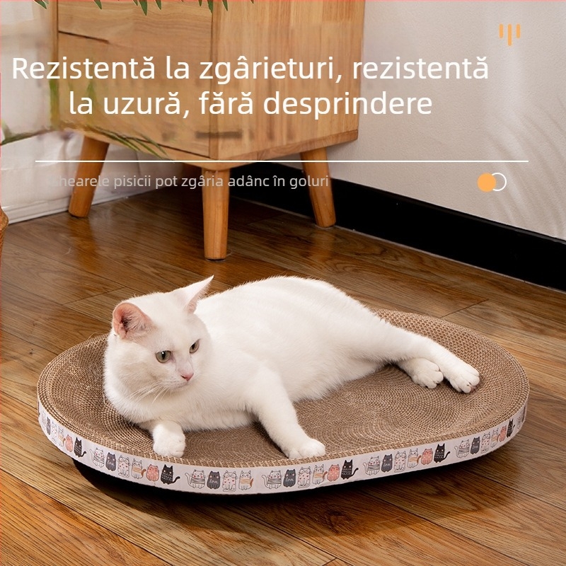 Placă de zgârieturi pentru pisici, bol rezistent la zgârieturi, cuib de pisici, rotund oval oval, bazin de zgârieturi pentru pisici, jucărie pentru pisici în stoc, en-gros