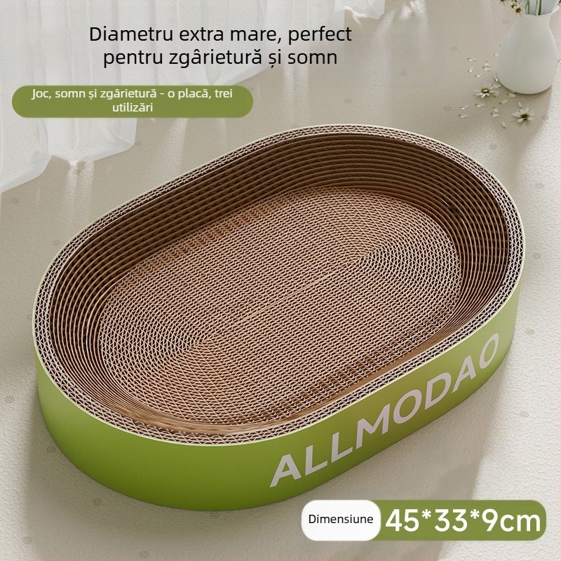 Placă de zgârieturi pentru pisici, bol rezistent la zgârieturi, cuib de pisici, rotund oval oval, bazin de zgârieturi pentru pisici, jucărie pentru pisici în stoc, en-gros